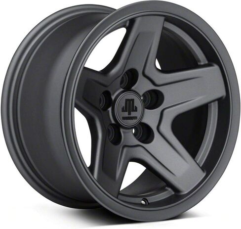 Mammoth Boulder Matte Black Wheel; 17x9; -6mm Offset Compatible For 07-18 Jeep Wrangler JK in Kuwait