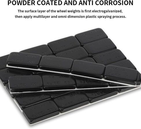 Aain 1/2 oz, zinc-Coated, Adhesive Stick on Wheel Weights, EasyPeel Type. Cars, Trucks, SUVs, Motorcycles, Low Profile, 24 Strips/Box,144pcs in Saudi Arabia