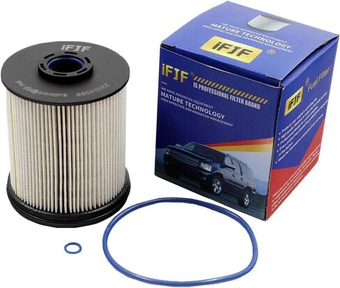 iFJF TP1015 Fuel Filter and 134001 Housing Cap Replacement for Duramax 6.6L 2017-2024 Chevy Silverado/GMC Sierra 2500HD 3500HD L5P Diesel Engine(Silver Cap) in Saudi Arabia