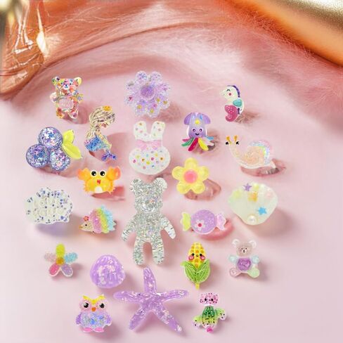 سحر أحذية لطيف بلينغ مجموعة لصالح الحفلات ، 22 قطعة ملحقات زخرفية للحيوانات اللطيفة للثبات والصنادل in Kuwait