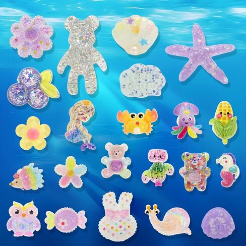 سحر أحذية لطيف بلينغ مجموعة لصالح الحفلات ، 22 قطعة ملحقات زخرفية للحيوانات اللطيفة للثبات والصنادل in Kuwait