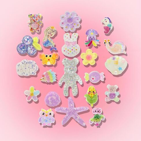 سحر أحذية لطيف بلينغ مجموعة لصالح الحفلات ، 22 قطعة ملحقات زخرفية للحيوانات اللطيفة للثبات والصنادل in Kuwait