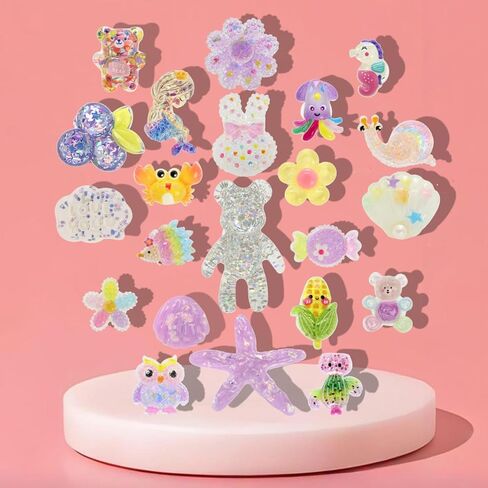 سحر أحذية لطيف بلينغ مجموعة لصالح الحفلات ، 22 قطعة ملحقات زخرفية للحيوانات اللطيفة للثبات والصنادل in Kuwait