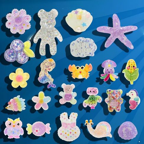 سحر أحذية لطيف بلينغ مجموعة لصالح الحفلات ، 22 قطعة ملحقات زخرفية للحيوانات اللطيفة للثبات والصنادل in Kuwait