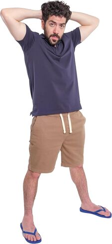 TPJ Mens Denkhaki Athletic Fit Everyday Comfort Shorts in Saudi Arabia