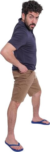 TPJ Mens Denkhaki Athletic Fit Everyday Comfort Shorts in Saudi Arabia