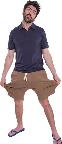TPJ Mens Denkhaki Athletic Fit Everyday Comfort Shorts in Saudi Arabia