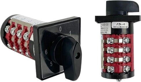HZ8B-20/3/4 مفتاح التحكم الكهربائي 4 مستويات 20A 0-6 المواقف Universal Detary Rotary CAM Switch Interruptor HZ5B-20/4 in Saudi Arabia