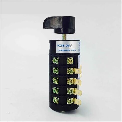 HZ5B-20/5 20A Five Poles Three Positions Universal Changeover Rotary Cam Switch Electric Control Motor Silver Contact in Saudi Arabia