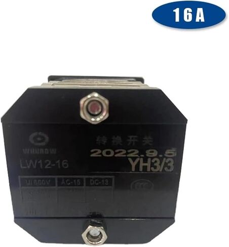 LW12-16YH3/3 Rotary Cam Changeover Switch 12 Terminals 4 Positions Voltage Conversion Use for 5.5kw Motor Control in Saudi Arabia