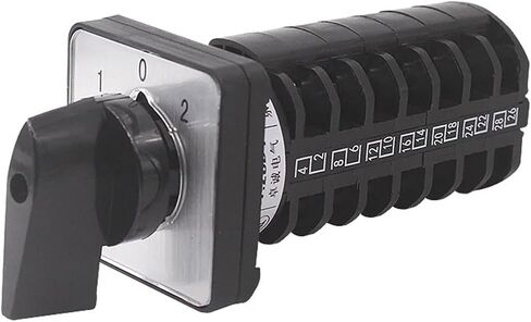 3 Position Rotary Switch LW8-10/7 Three Gear Seven Wire Dual Power Switching Motor Signal Control 10A in Saudi Arabia