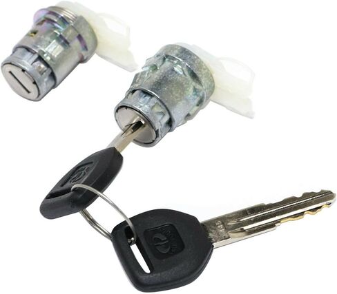مجموعة من 2 أسطوانات قفل الباب لـ Acura لـ Integra 1987-1993 لـ Vigor 1992-1994 ، لـ Honda for CRX 1988-1991 for Civic 1988-1995 for Civic del Sol 1993-1997 for Prelud in Saudi Arabia