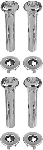 2 Set of - Smooth Chrome Door Lock Knob Set Left for Pontiac for Olds for Chevy for Cadillac for Buick in Saudi Arabia