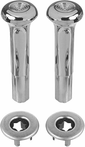 2 Set of - Smooth Chrome Door Lock Knob Set Left for Pontiac for Olds for Chevy for Cadillac for Buick in Saudi Arabia