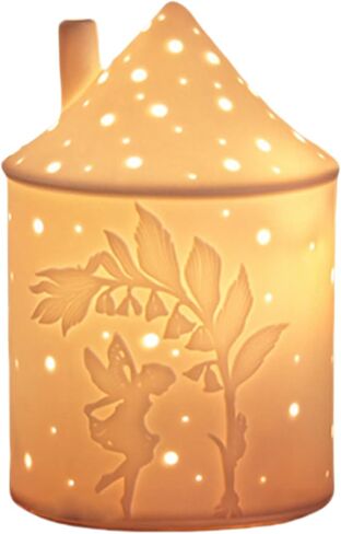 White Ceramic Candle Holder -Light House Decorations for Home, Small Round Candle Plate, Tealight Candle Holder, Lanterns Decorative Indoor,Gift for Sisters, Lovers and Mothers (White - Forest) in Saudi Arabia