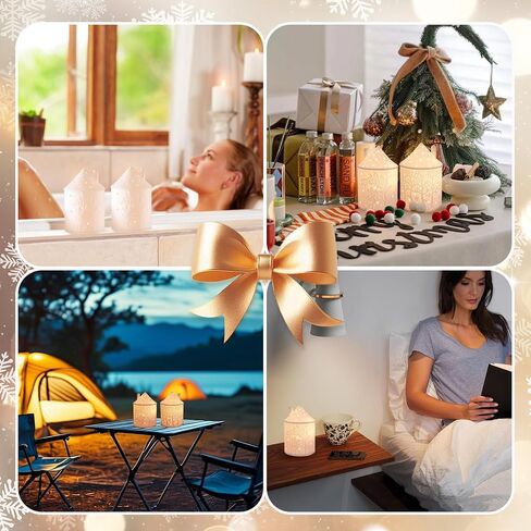 White Ceramic Candle Holder -Light House Decorations for Home, Small Round Candle Plate, Tealight Candle Holder, Lanterns Decorative Indoor,Gift for Sisters, Lovers and Mothers (White - Forest) in Saudi Arabia