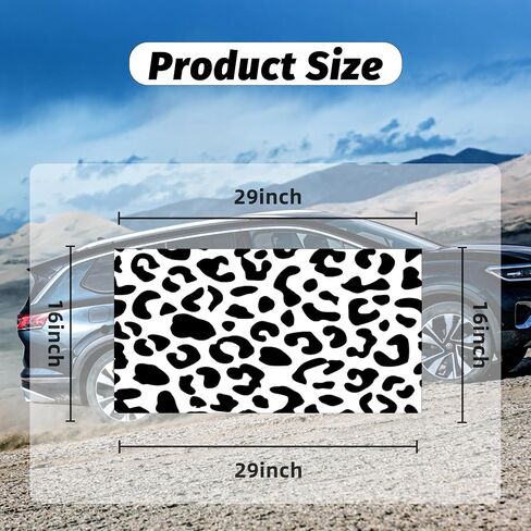 Rear Quarter Window Leopard Cheetah Decal for Car SUV Trucks, Universal Matte Back Leopard Cheetah Side Window Vinyl Sticker, Free Installation Tools (A Pair) in Saudi Arabia