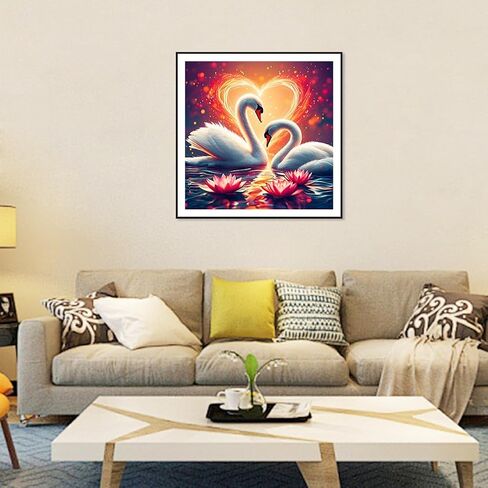 AMORARS Dog Diamond Painting Kit for Adults, 5D Flower Diamond Art for Beginners - DIY Full Diamond Dot Gem Art Painting, Suitable Gifts and Home Wall Decoration Crafts, 12x12Inch in Kuwait
