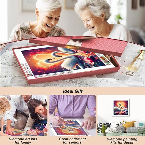 AMORARS Dog Diamond Painting Kit for Adults, 5D Flower Diamond Art for Beginners - DIY Full Diamond Dot Gem Art Painting, Suitable Gifts and Home Wall Decoration Crafts, 12x12Inch in Kuwait