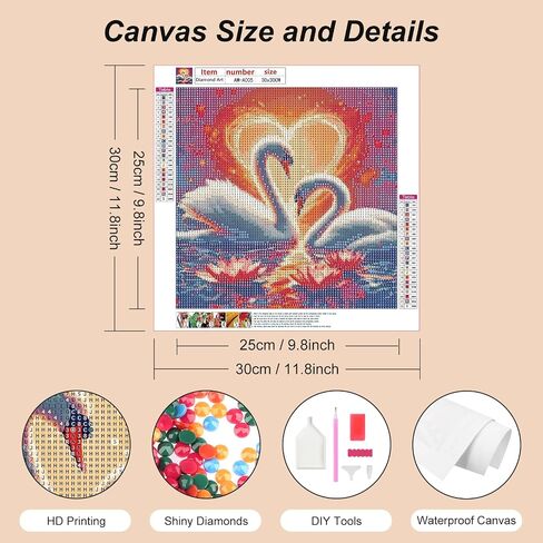 AMORARS Dog Diamond Painting Kit for Adults, 5D Flower Diamond Art for Beginners - DIY Full Diamond Dot Gem Art Painting, Suitable Gifts and Home Wall Decoration Crafts, 12x12Inch in Kuwait