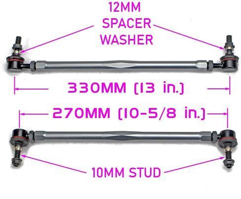 Godspeed SB-TR-220-12 روابط شريط التأثير القابل للتعديل ملائمة عالمية ضمن 270-330 مم (10 5/8-13 بوصة) in Saudi Arabia