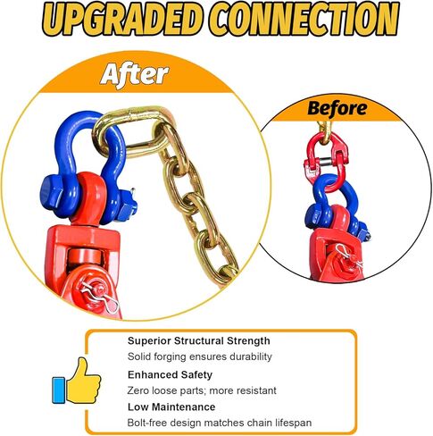 2 طن كتلة الخطف مع سلسلة وتكبل دوار، مجموعة بكرة كتلة الخطف اللون الأزرق مناسبة ل 3/8 بوصة سلك حبل مسطحة سحب شاحنة التراجع هادم سيارة الناقل ونش، سحب كتلة ونش in Kuwait