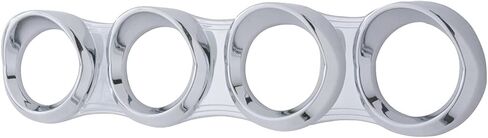 C2W 4 Gauge Cluster Cover Wvisor لعام 2006+ Peterbilt 379 384 386 387 388 ، Chrome in Kuwait