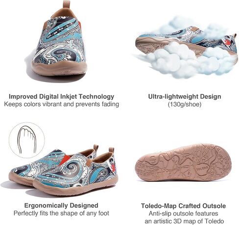 UIN Men's Walking Travel Shoes Slip On Microfiber Casual Loafers Lightweight Comfort Fashion Sneaker in Saudi Arabia