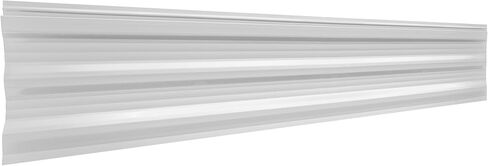 recpro mesa metal الألومنيوم RV & Trailer Side 8 "× 72" | تصميم قفل | يقاوم التآكل والتكسير | خفيفة الوزن (1 ، كريستال أبيض) in Saudi Arabia