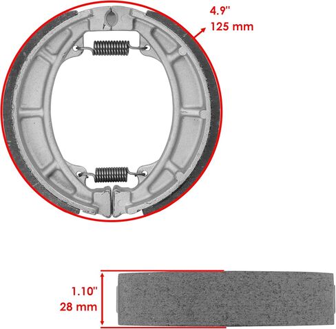 أحذية الفرامل الخلفية Caltric متوافقة مع Yamaha BD3-F530K-30-00 BD3F530K3000 BD3-F530K-00-00 in Saudi Arabia
