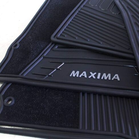 حصيرة أرضية للسيارات لـ Nissan Maxima OEM أصلية - جميع الواجب الثقيل للتجول في الطقس - (2016 ، 2017،2018،2019،2020،2021،2022،2023) مجموعة كاملة (أسود) in Saudi Arabia