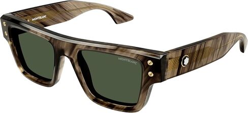Montblanc Mens Sunglasses Brown Brown Green Mb0253s in Saudi Arabia