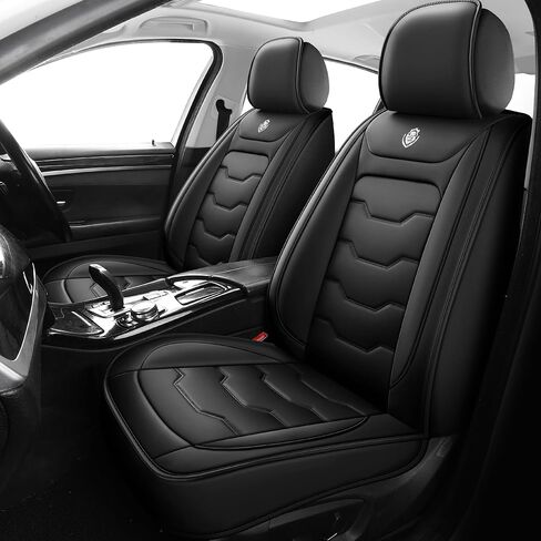Car Seat Covers for Toyota 4Runner (1991-2023),Waterproof Leather, 360° Coverage on All 5 Seats,Simple Style,Protect and Upgrade Interiors,Airbag Compatible (Black) in Kuwait