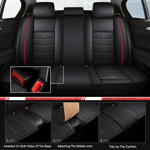 يغطي مقعد السيارة مخصصًا لأغطية مقاعد Scion XB 2004-2015-حماة مقاعد مقاومة للماء ، أغطية مقعد غير ملائمة للحيوانات الأليفة ، مجموعة كاملة من 5 مقاعد (أسود) in Kuwait