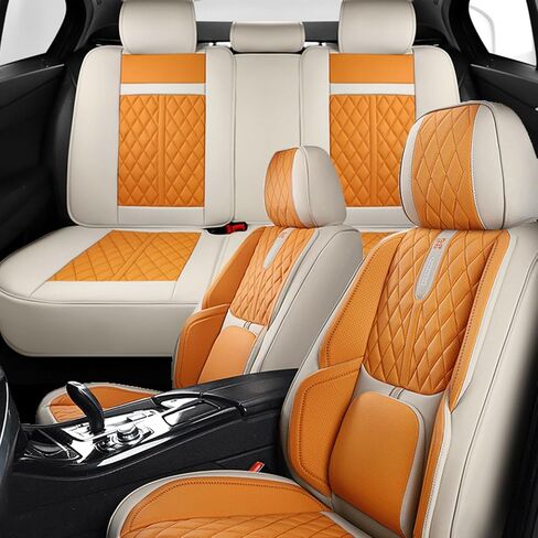 Car Seat Covers for Lexus GS350 (2006-2020),Luxurious Leather, Water-Resistant and Abrasion-Resistant,5-Seat Full Set, Seats,Protect and Upgrade Interiors,Airbag Compatible in Saudi Arabia
