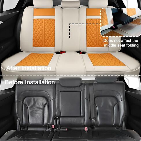 Car Seat Covers for Lexus GS350 (2006-2020),Luxurious Leather, Water-Resistant and Abrasion-Resistant,5-Seat Full Set, Seats,Protect and Upgrade Interiors,Airbag Compatible in Saudi Arabia