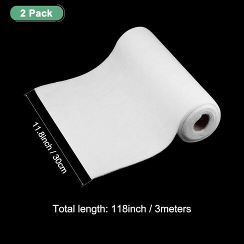 4-Rolls Flower Water Absorbent Cotton, 11.8x118 Inch/ 30cmx3 Meters Fresh Flower Water Retainer Cotton for Florist Supplies, Flower Water Tube Replacement [White] in Saudi Arabia