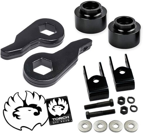 Torch Full Lift Kit for 2000-2006 Chevy Tahoe GMC Yukon Suburban 1500 SUV 4WD 4X4 (3 "Front 2" in Saudi Arabia