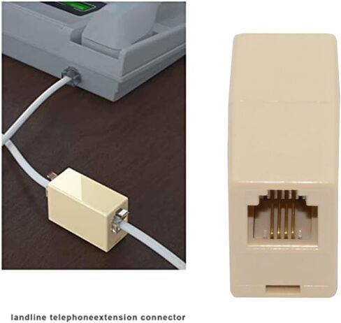 HDMIHOME 5 Way Outlet 6P4C RJ11 RJ12 Telephone Phone Modular Jack Line Splitter Adapter Beige 1-in-5-out in Saudi Arabia