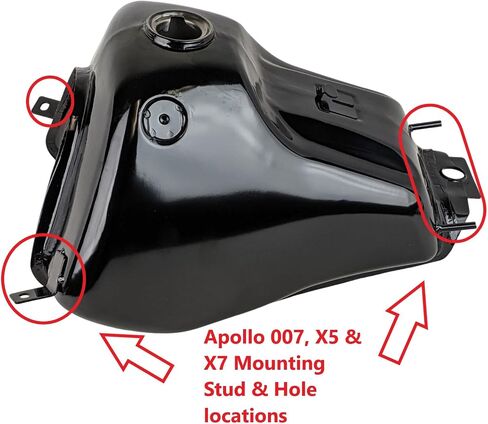 RedCap OEM Apollo Metal Steel Fuel Gas Tank & Gas Cap for APOLLO 007 X5 X7 125cc 110cc Dirt Pit Bike Motorcylcle in Saudi Arabia