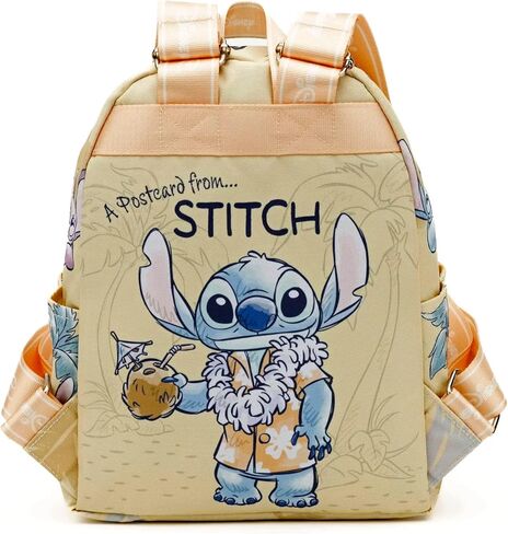 Stitch Mini Backpack for Kids Set - Bundle with 13" Disney Bag with Front Pocket and Water Bottle | Disney Lilo and Stitch Backpack Purse in Kuwait