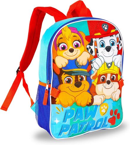 Paw Patrol Backpack with Lunch Bag School Supplies Set - Bundle with 16" Paw Patrol Backpack, Paw Patrol Lunch Box, Water Bottle, Folders, Notebook, Tattoos, More | Paw Patrol Backpack Set in Saudi Arabia