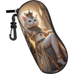 Stylish Sunglasses Case Set - Black and White Soft Eyeglass Box with Clasp Closure (Pack of 2) case soft in Kuwait