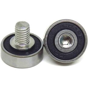 1pcs 606 2RS M6 External Thread Bearing Roller JS60617-6C1L8M6 6x17x6 Screw Bearing 606RS Bolt Bearing Pulley Wheel 6 * 17 * 6(JS69615-5C1L8M6) in Saudi Arabia