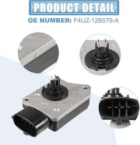 uxcell No.F4UZ-12B579-A Car Mass Air Flow Sensor Meter MAF Sensor Airflow Replacement for Ford E-350 V8 5.8L 1994-1995 in Saudi Arabia