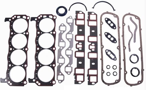 طوقا إعادة البناء الكاملة مجموعة 87-97 فورد 5.8L/351 Windsor مع حشية عموم الزيت 4pc in Kuwait