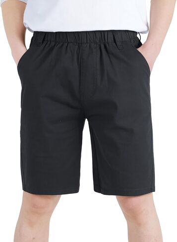 شورت تشينو للأولاد قابل للتمدد من CAMLAKEE، شورت شبابي للزي المدرسي للأطفال in Kuwait