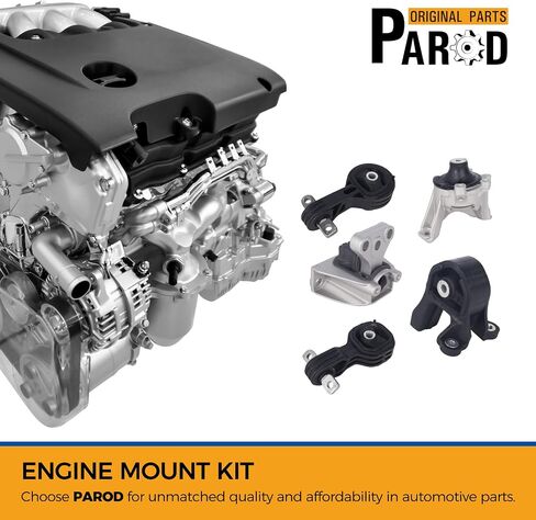 PAROD Engine Motor Mount Kit 4WD Fit for Honda CR-V 2007-2011 Replace#A4535 A4536 A4595 A4598 A65010 in Saudi Arabia