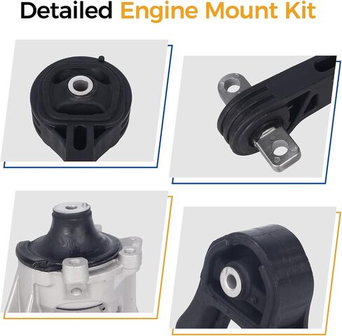 PAROD Engine Motor Mount Kit 4WD Fit for Honda CR-V 2007-2011 Replace#A4535 A4536 A4595 A4598 A65010 in Saudi Arabia