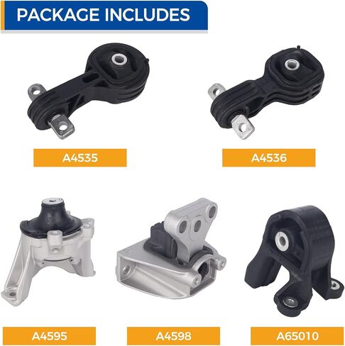 PAROD Engine Motor Mount Kit 4WD Fit for Honda CR-V 2007-2011 Replace#A4535 A4536 A4595 A4598 A65010 in Saudi Arabia